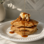 Apple Crumble Stuffed Pancakes