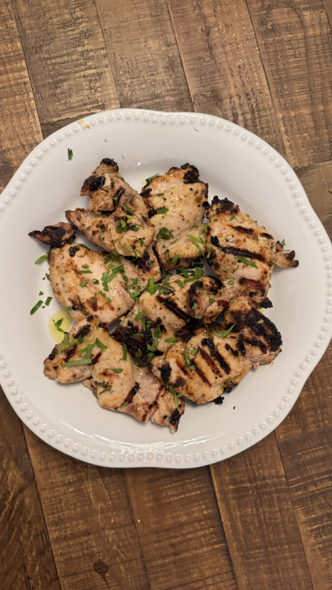 Italian Grilled Chicken Thighs
