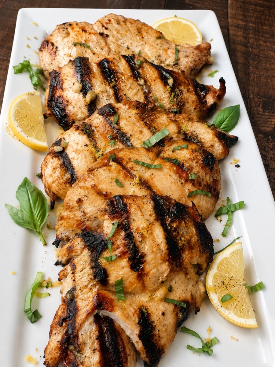 Lemon Basil Grilled Chicken